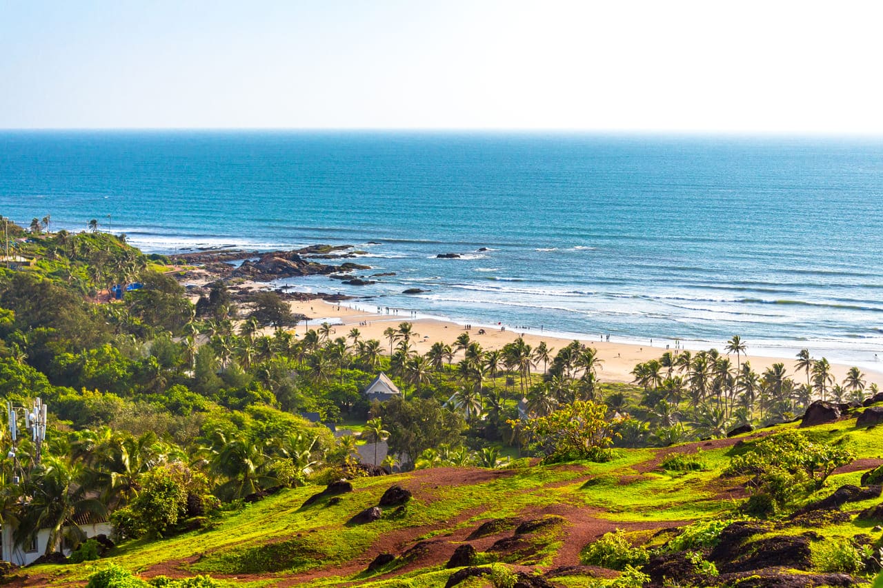 the beaches in Goa in west india is one of the best places to visit in india