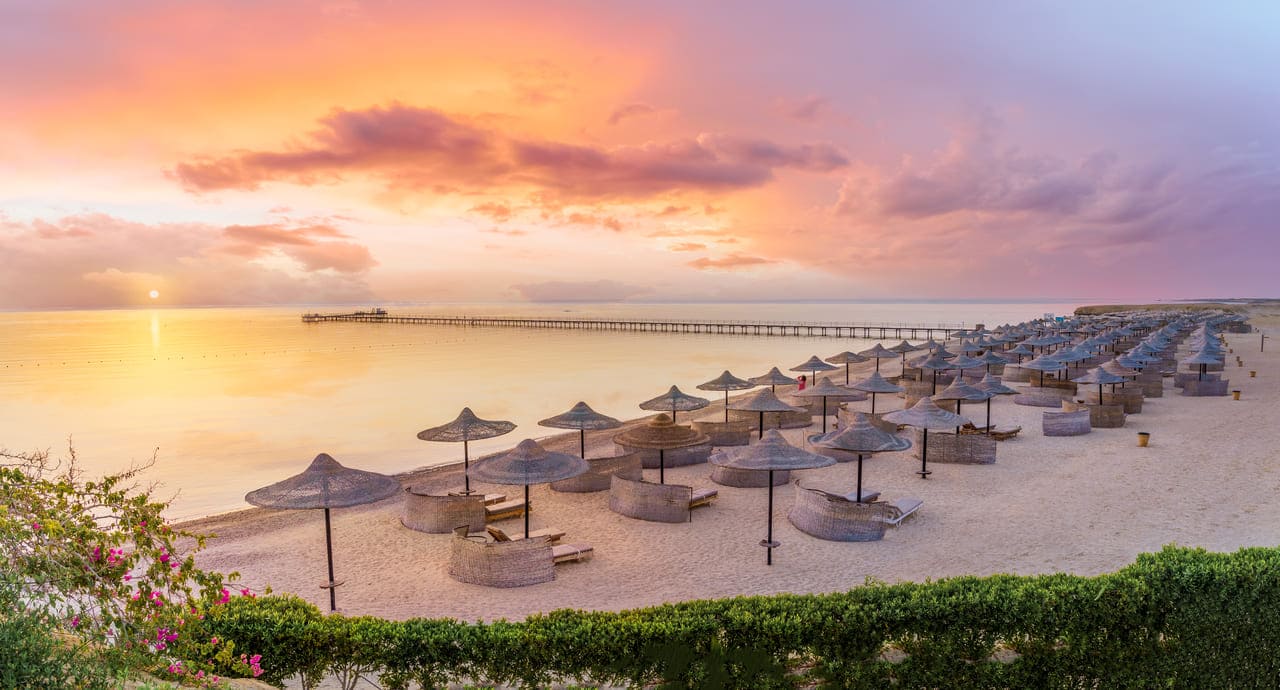 Africa's beach destinations with culture tour in Red sea and Hurghada beach, egypt