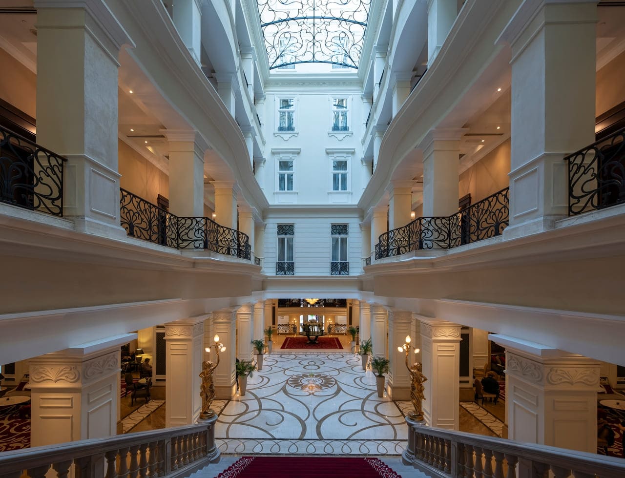 Where elegance meets grandeur — your stay begins in timeless sophistication an inside view of The Royal Spa from Grand Corinthia Hotel Budapest