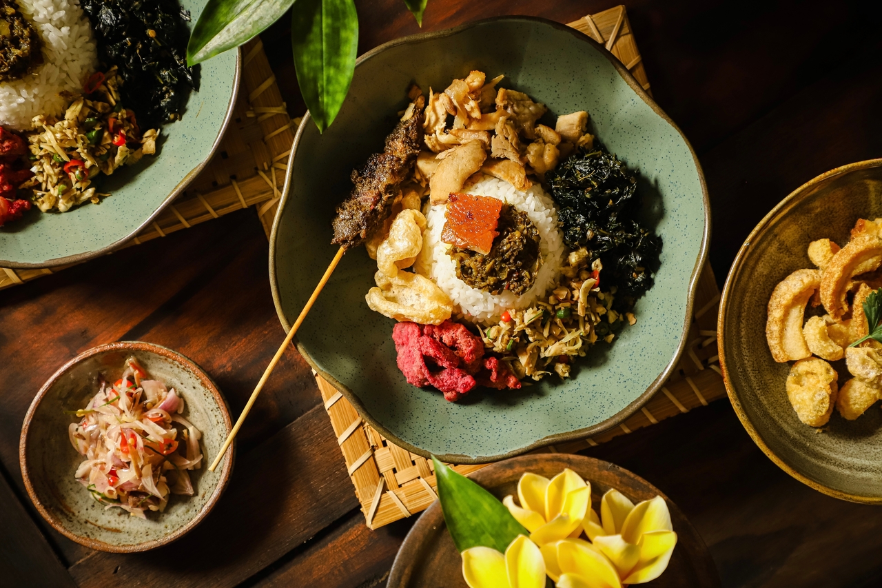 Nasi,Campur is Balinese popular food in se asia