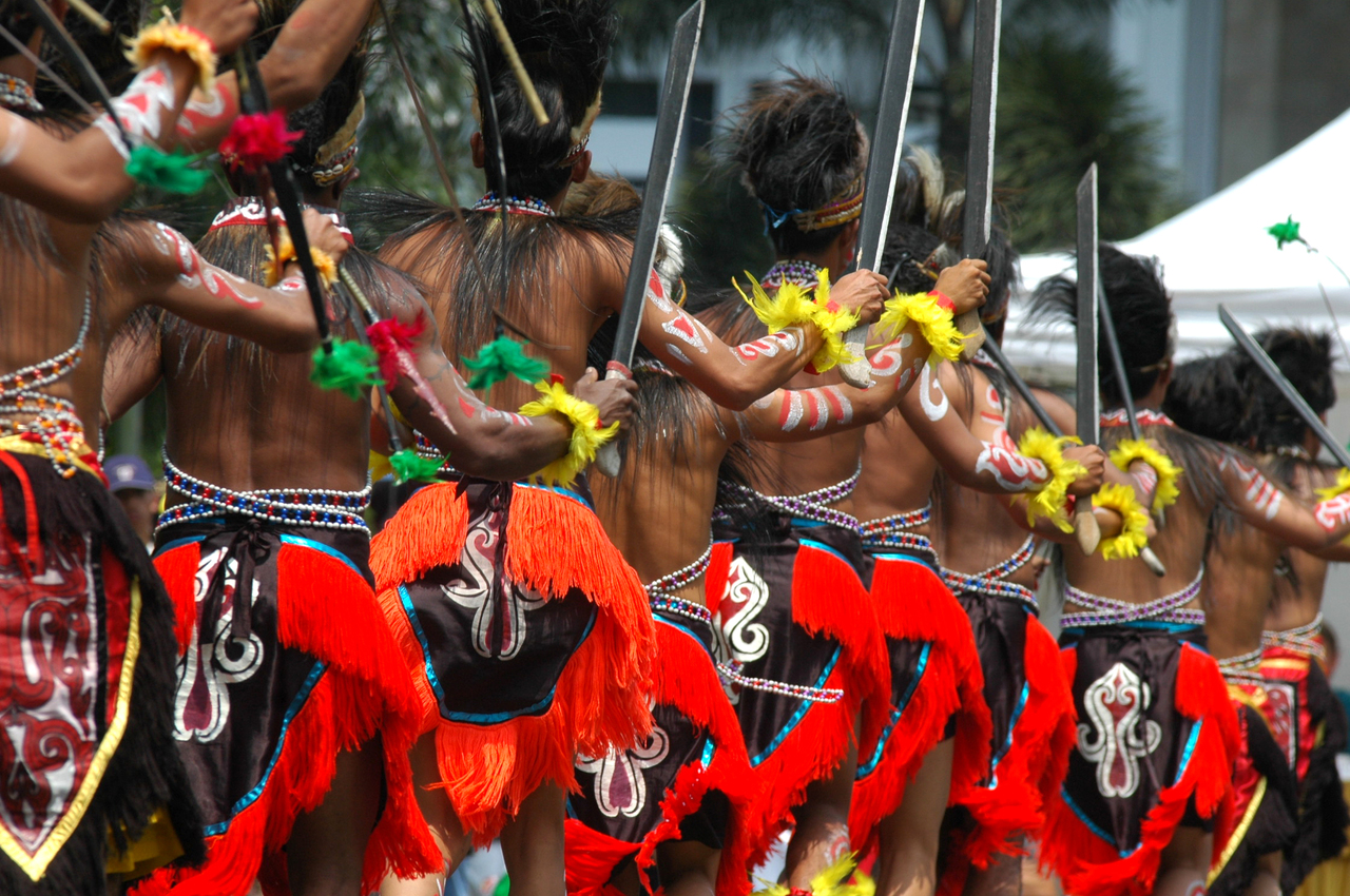 Papua,Tribes,Men,Dancing,On,An,Event